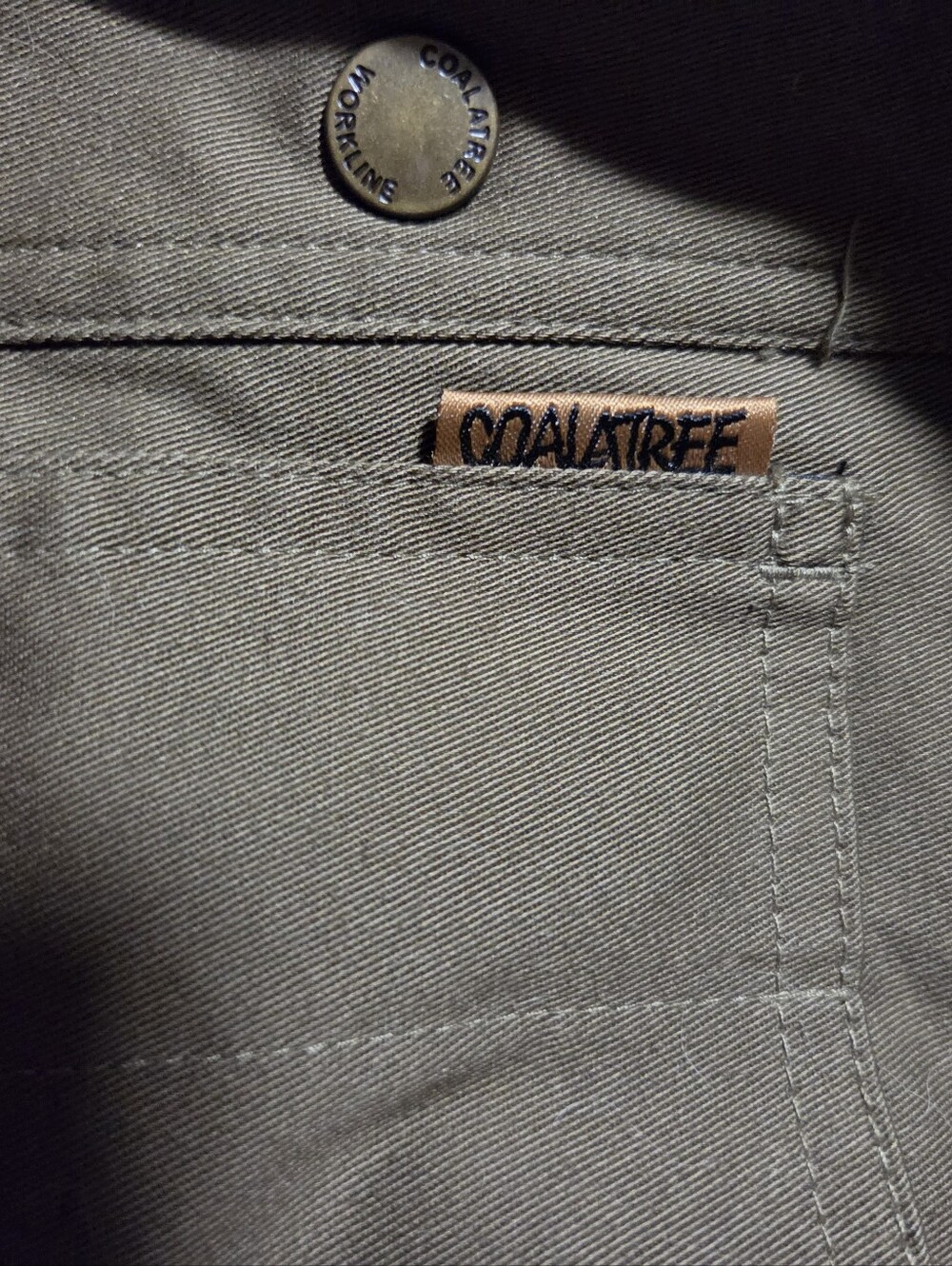 Men's Brown Utility Jacket - Brand: Coalatree By Leatherman Wool Blend - Picture 3 of 6